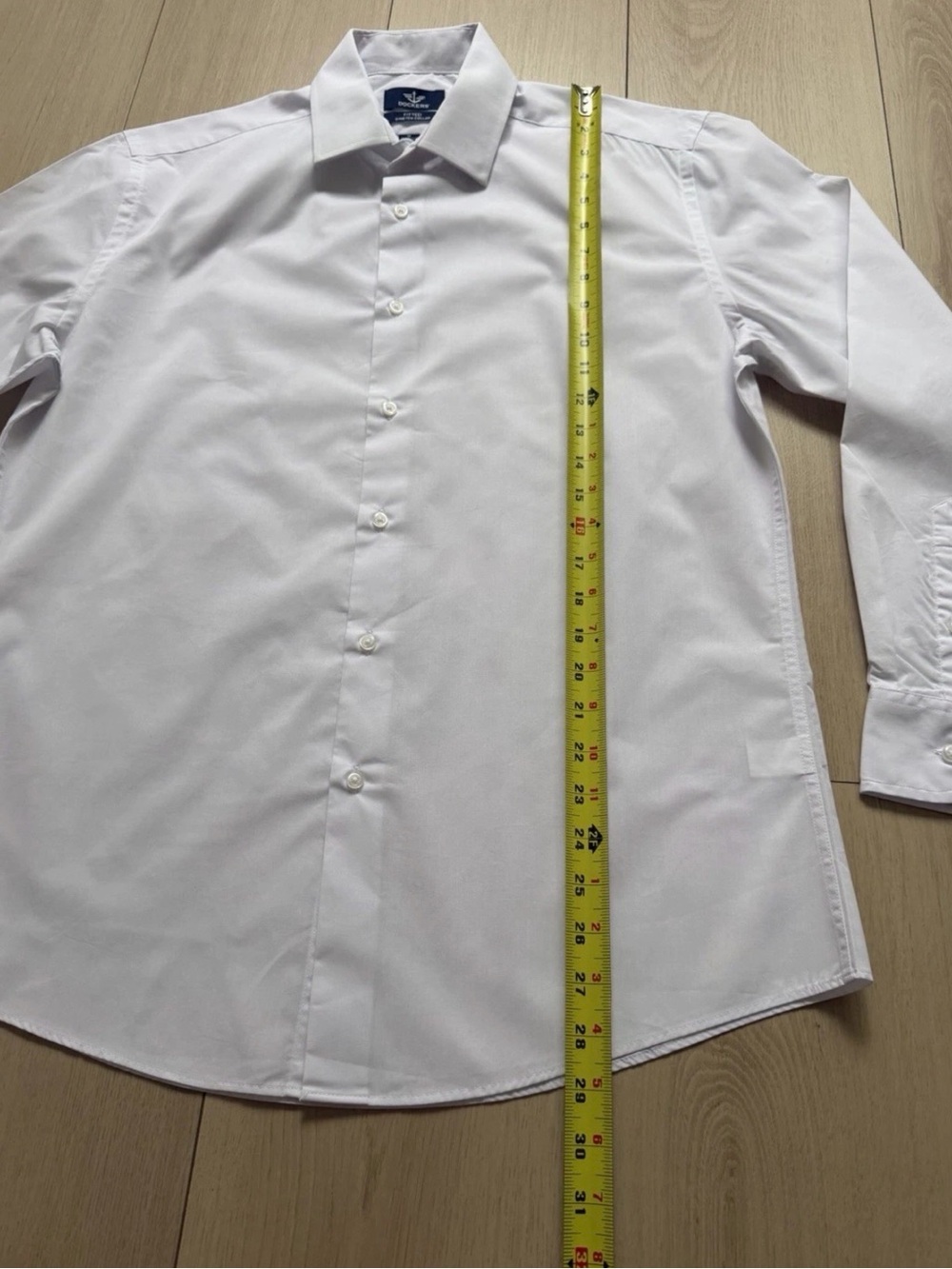Dockers White Long-Sleeve Dress Shirt - Picture 6 of 11